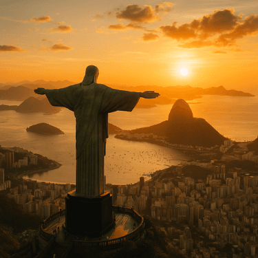 rio de janeiro por do sol